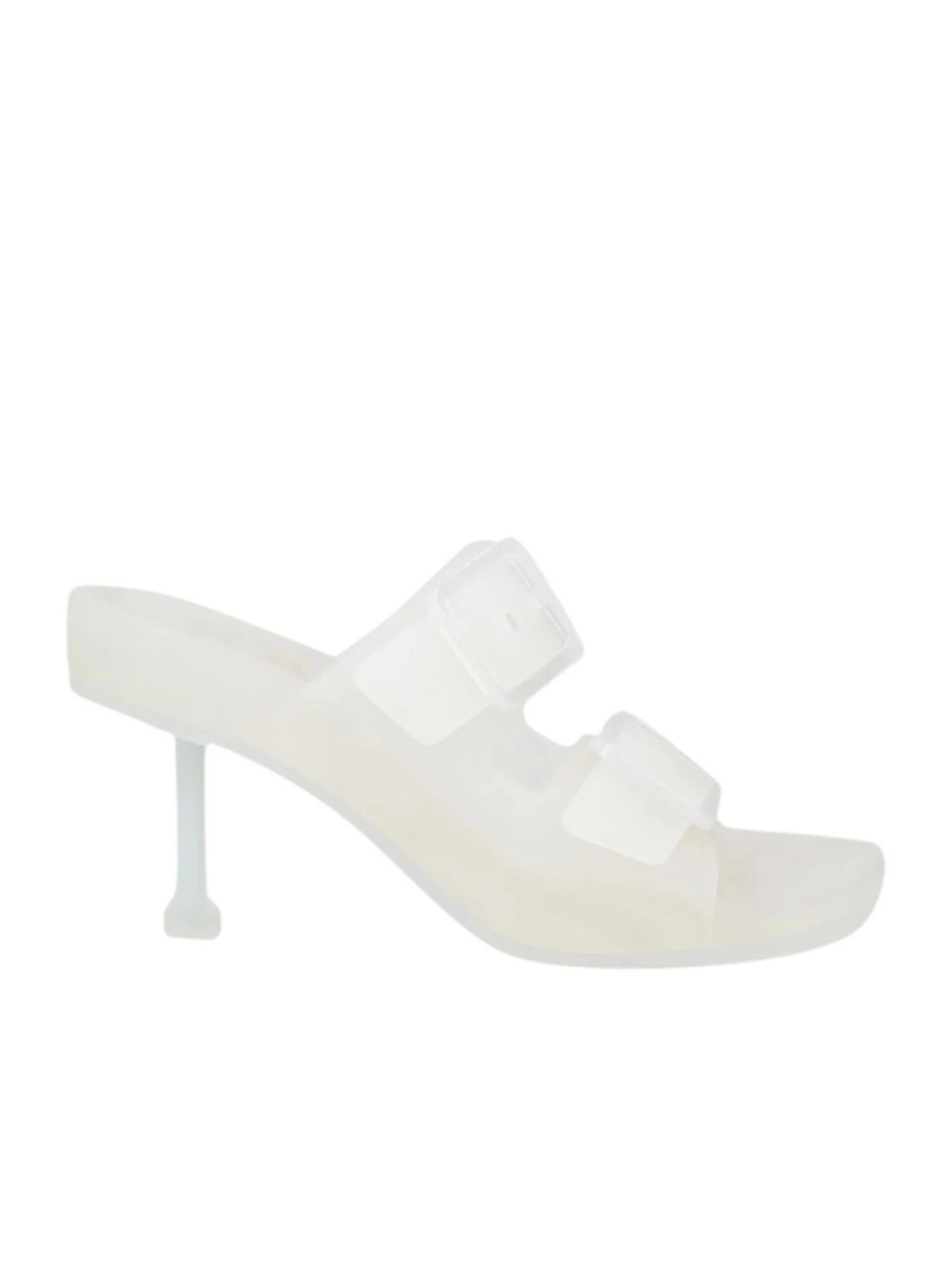 Balenciaga Jelly Double-Buckle Slide Sandals - Translucent